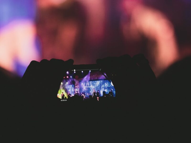Handys auf einem Konzert