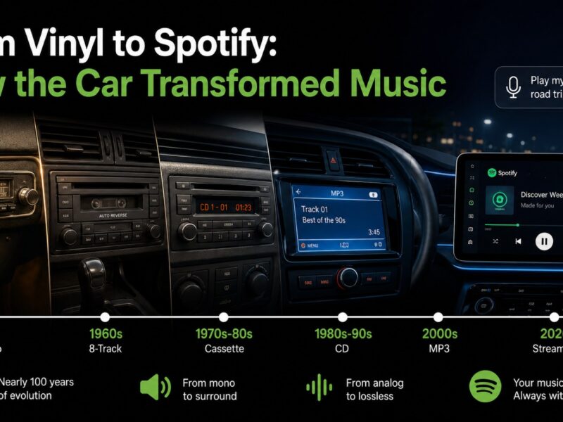 From Vinyl to Spotify: How the Car Transformed Music