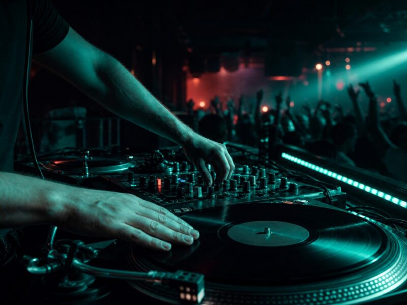 KI-generiertes Beitragsbild zum Artikel UK Garage Revival: Der Sound der Vorstädte zurück im Club