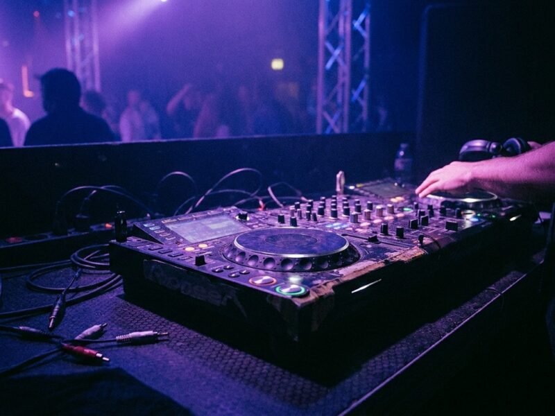 KI-generiertes Beitragsbild zum Artikel DJ-Controller für den Start: 3 Einsteiger im Check