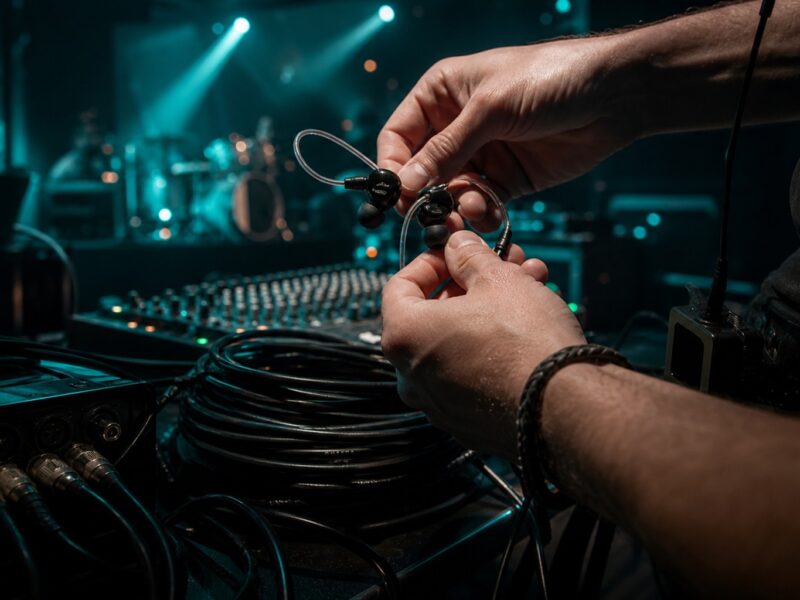 KI-generiertes Beitragsbild zum Artikel Sony IER-M500: In-Ear-Monitoring für 115 Euro